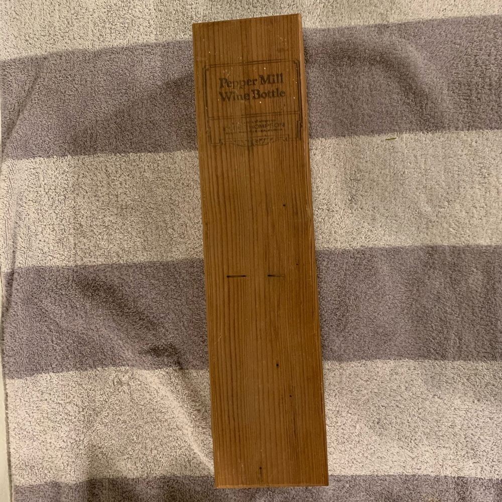 Pepper Mill Wine Bottle Box